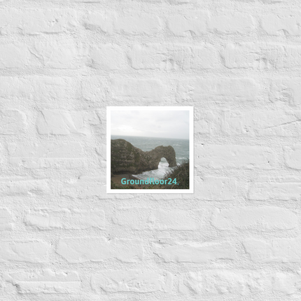 Coastal Escape Photo paper poster with Groundfloor24 without House Logo