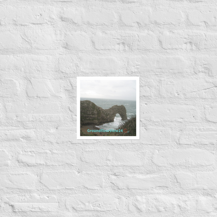 Coastal Escape Photo paper poster with groundfloorview24 with House Logo