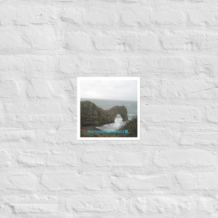 Coastal Escape Photo paper poster with realestatematching24 with key Logo