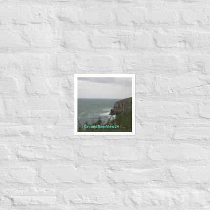 Seaside Serenity Photo paper poster with groundfloorview24 with House Logo