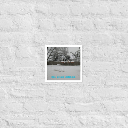 Winter Wonderland Photo paper poster with realestatematching without key Logo