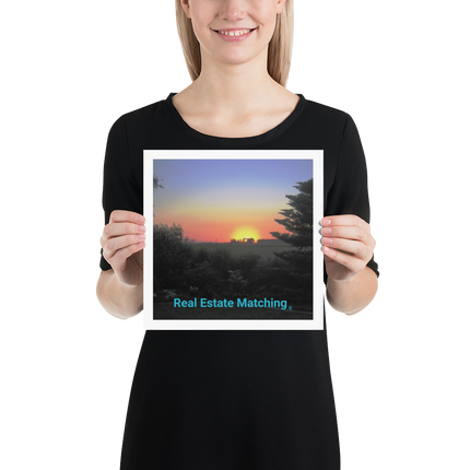 Beautiful Sunset Sinari Photo paper poster with realestatematching without key Logo