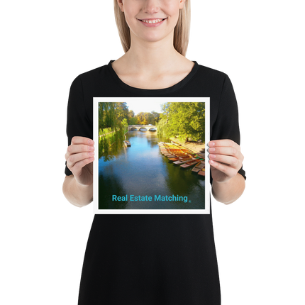 Beautiful Nature Photo paper poster with realestatematching without key Logo