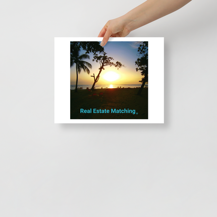 Beautiful Sea View Photo paper poster with realestatematching without key Logo