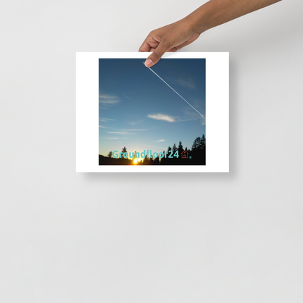 Attractive Sinari Photo paper poster with Groundfloor24 with House Logo