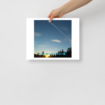 Attractive Sinari Photo paper poster with realestatematching24 with key Logo