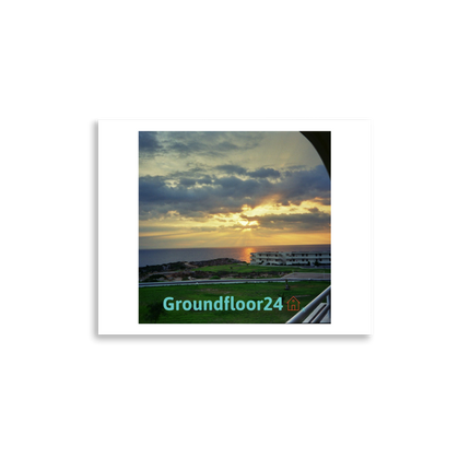 Natural View Photo paper poster with Groundfloor24 with House Logo