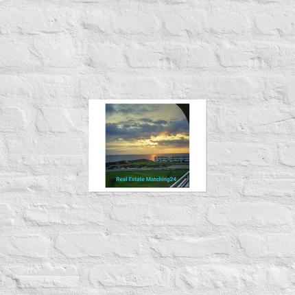 Natural View Photo paper poster with realestatematching24 without key Logo