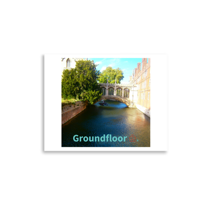 Beautiful Canel Photo paper poster with Groundfloor with House Logo