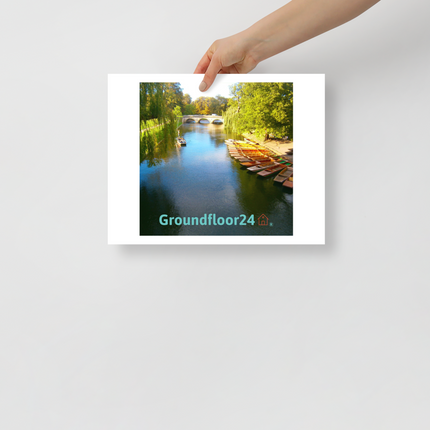 Beautiful Nature Photo paper poster with Groundfloor24 with House Logo