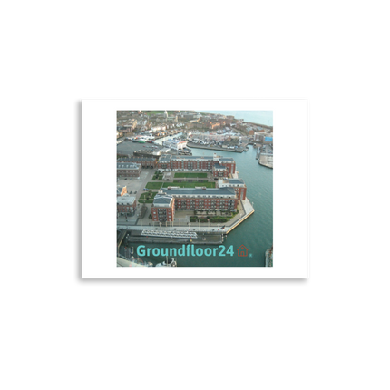 Nice City Photo paper poster with Groundfloor24 with House Logo