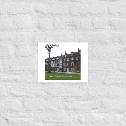 Beautiful Palace Photo paper poster with realestatepartner24 with house Logo
