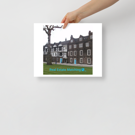 Beautiful Palace Photo paper poster with realestatematching with key Logo
