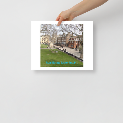 Beautiful Park Photo paper poster with realestatematching24 without key Logo