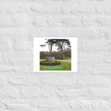 Nature's Wonders Photo paper poster with Groundfloor with House Logo