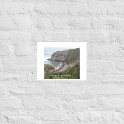 Sea & Hills Photo paper poster with groundfloorview24 with House Logo