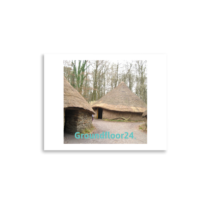 Village Charm Photo paper poster with Groundfloor24 without House Logo