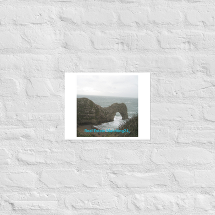 Coastal Escape Photo paper poster with realestatematching24 without key Logo