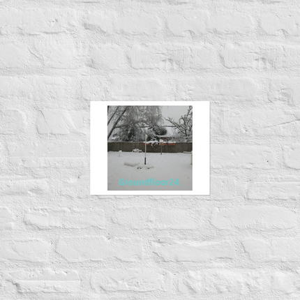 Winter Wonderland Photo paper poster with Groundfloor24 without House Logo