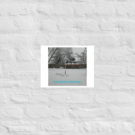 Winter Wonderland Photo paper poster with realestatematching without key Logo