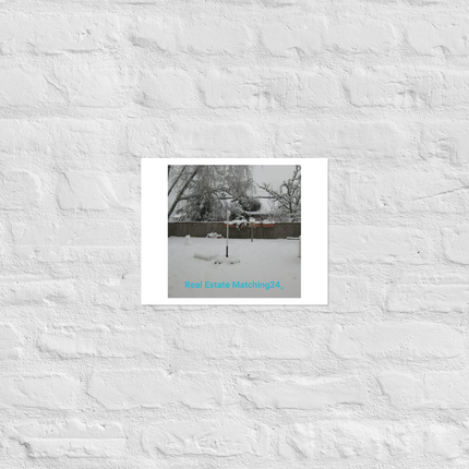 Winter Wonderland Photo paper poster with realestatematching24 without key Logo