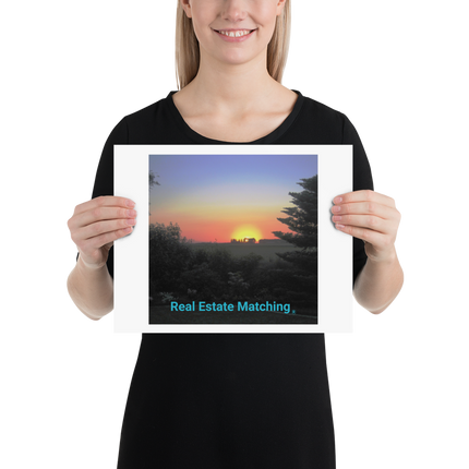 Beautiful Sunset Sinari Photo paper poster with realestatematching without key Logo