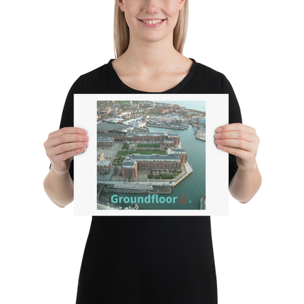 Nice City Photo paper poster with Groundfloor with House Logo