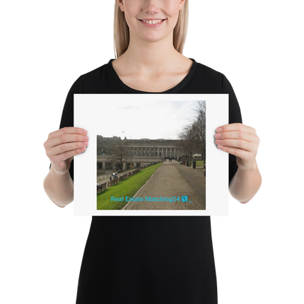 Majestic Palace Photo paper poster with realestatematching24 with key Logo