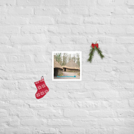Village Charm Photo paper poster with realestatematching with key Logo