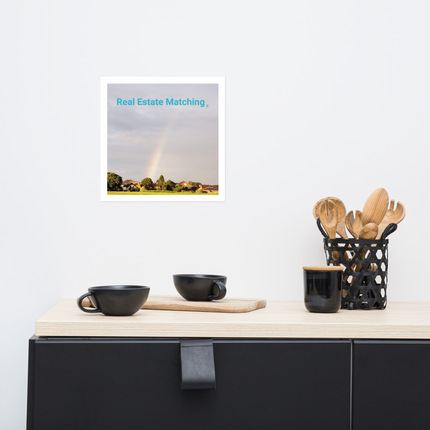 The Rainbow Sinari Photo paper poster with Real Estate Matching Logo