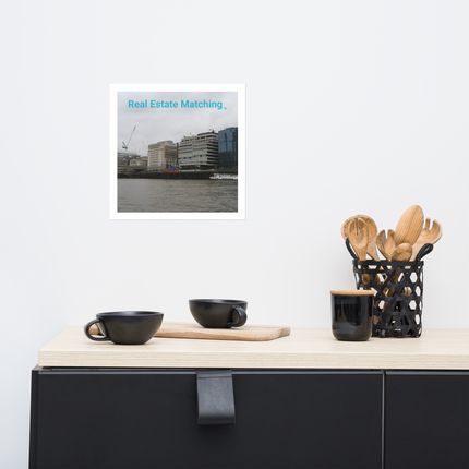 Beautiful Place Photo paper poster with Real Estate Matching Logo