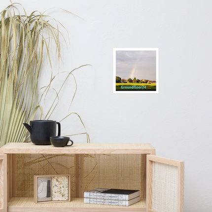 The Rainbow Sinari Photo paper poster with Groundfloor24 Logo