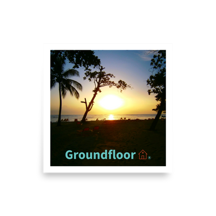 Beautiful Sea View Photo paper poster with Groundfloor with House Logo