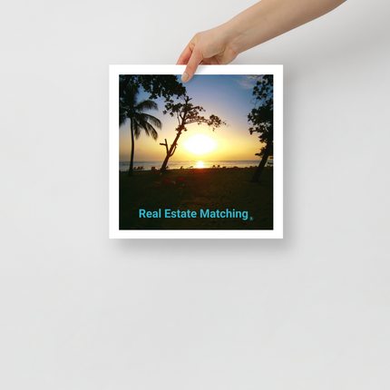 Beautiful Sea View Photo paper poster with realestatematching without key Logo