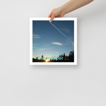 Attractive Sinari Photo paper poster with Groundfloor with House Logo
