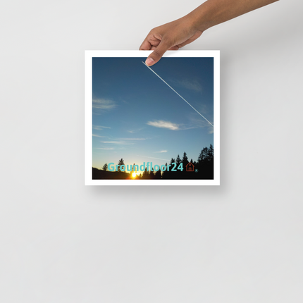 Attractive Sinari Photo paper poster with Groundfloor24 with House Logo