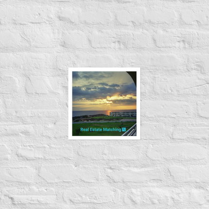 Natural View Photo paper poster with realestatematching with key Logo