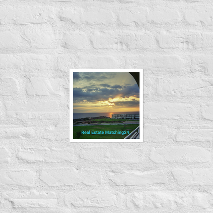 Natural View Photo paper poster with realestatematching24 without key Logo