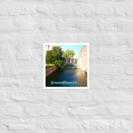 Beautiful Canel Photo paper poster with Groundfloor24 with House Logo