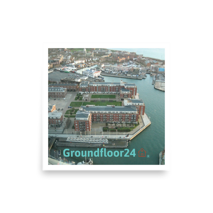 Nice City Photo paper poster with Groundfloor24 with House Logo