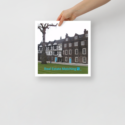 Beautiful Palace Photo paper poster with realestatematching with key Logo