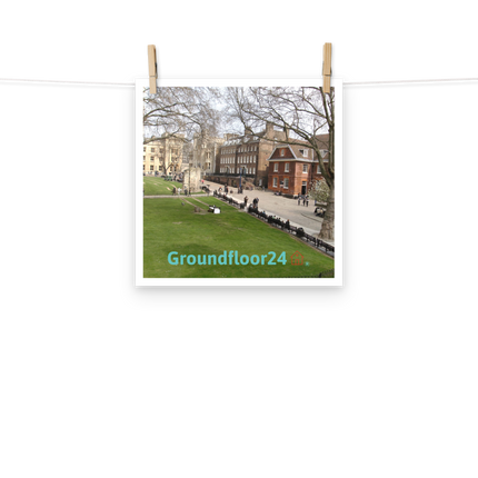 Beautiful Park Photo paper poster with Groundfloor24 with House Logo