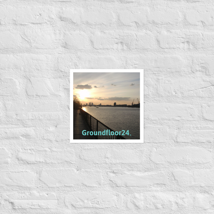 Awesome River View Photo paper poster with Groundfloor24 without House Logo