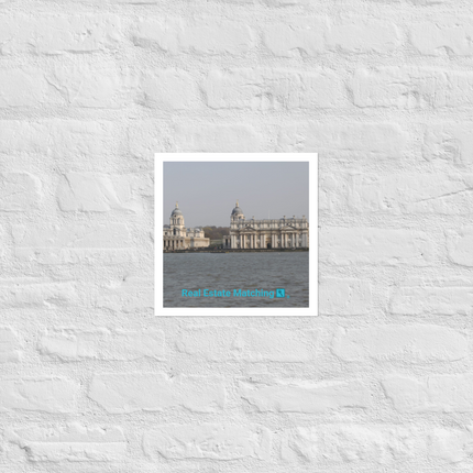 Riverside Beauty Photo paper poster with realestatematching with key Logo