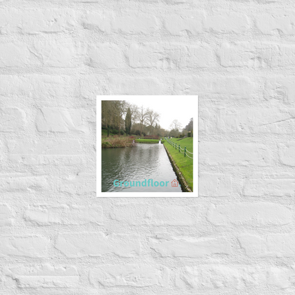 Lakeside Beauty Photo paper poster with Groundfloor with House Logo