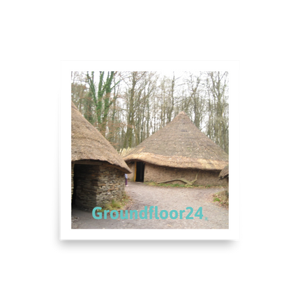 Village Charm Photo paper poster with Groundfloor24 without House Logo