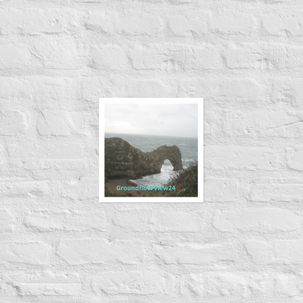 Coastal Escape Photo paper poster with groundfloorview24 with House Logo