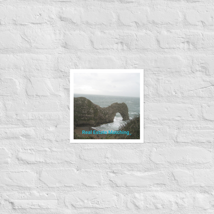 Coastal Escape Photo paper poster with realestatematching without key Logo