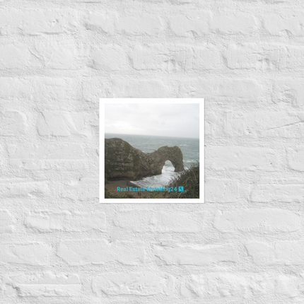 Coastal Escape Photo paper poster with realestatematching24 with key Logo