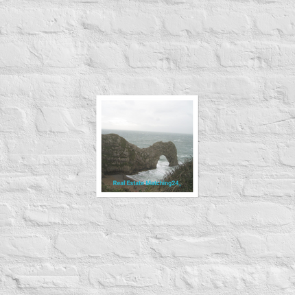 Coastal Escape Photo paper poster with realestatematching24 without key Logo